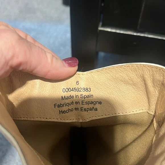 Free People Women's White & Brown Soul Mel Slouch Boot Size 6 - Picture 4 of 6